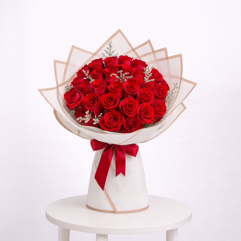 Red Roses Bouquet – 41 Stems
