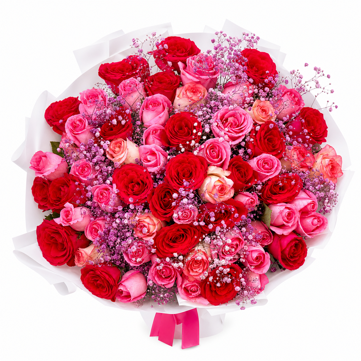 Pink Romance Rose Bouquet