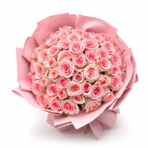 Sweet 50 Pink Roses Bouquet